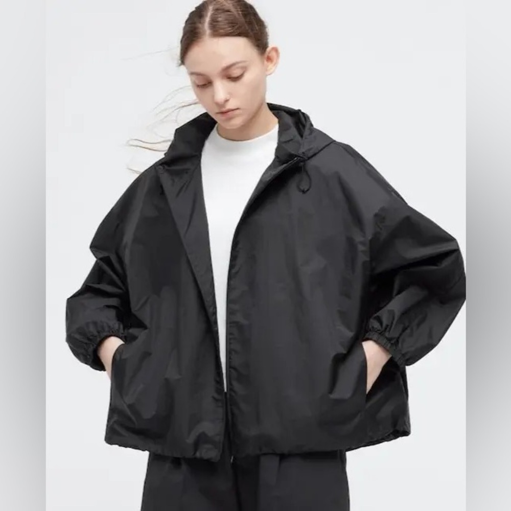 NWT Uniqlo x Theory Oversized Packable Parka Black Size S